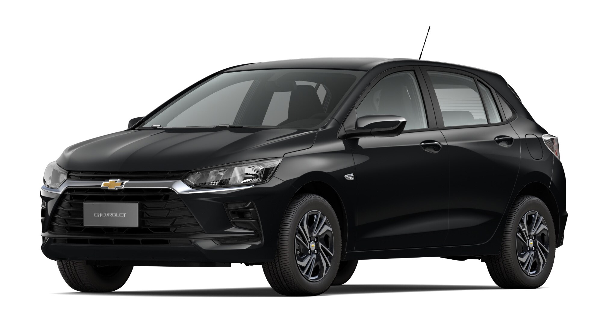 Carro Onix 2027 - Modelo 1.0 MT na cor Preto Ouro Negro