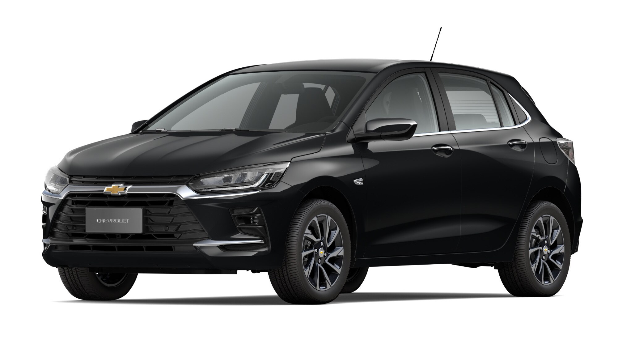 Carro Onix 2027 - Modelo Premier Turbo AT na cor Preto Ouro Negro