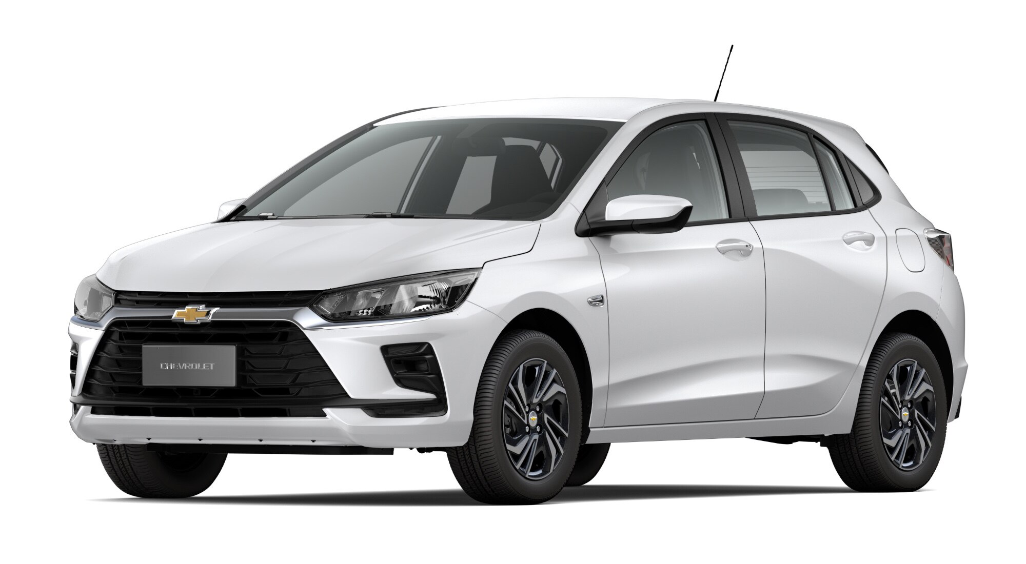 Carro Onix 2027 - Modelo Turbo AT e AT Eco na cor Branco Summit